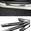 For Hyundai KONA OS 2021 2022 2023 2024 EV Door Sill Pedal Welcome Scuff Plate Decoration Cover Protection Car Accessories Trim