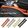 2pcs Car Seat Gap Filler Soft Leather Leak-proof Pad Stopper General Motors Accessories Interior Car Storage Bag