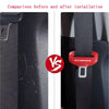 2pcs Car Seat Belt Buckle Cover Leather Protector Anti-collision Case For Hybrid Synergy Toyota Camry Rav4 Crown Hyundai Honda