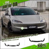 Front Bumper Lip Carbon Fiber Spoiler for Tesla Model 3 Model Y Model 3 Highland