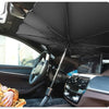 Car Sunshade Umbrella-style Front Glass Sunshade Sunscreen Heat Insulation Cloth Car Windshield Sunshade Car Umbrella Shade