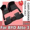 Custom Car Floor Mats for BYD Atto 3 2022 Year Eco-friendly Leather Car Accessories Interior Details