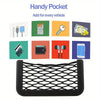 Car Storage Bag Nets Adhesive Auto Seat Organizer Door Side Net Pocket Multifunction 15-20cm Resilient Car Styling Storage Nets