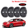 4pcs Door Lock Buckle Cover for Tesla Model 3 Highland Model Y S X Silicone Shock Absorbtion Pads Protective Tesla3 Accessories