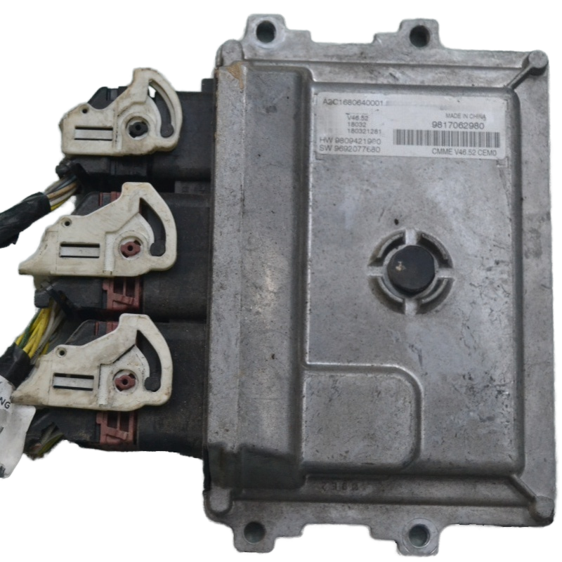Second Hand C- Elysee 301 408 2008 207 208 308 Engine Computer Board ECU Control Unit V46.52 9817062980