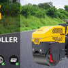 USA Shipping EPA Petrol Engine Mini Road Roller Machine Asphalt Vibratory Roller Ride On Compactor for Road Paving