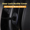 Door Lock Buckle Cover for Tesla Model 3/Y/3+ Highland Car Door Lock Buckle Protective Cover Rear Door Lock Gap Plug Accessories