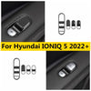 Inner Door Handle Holder Window Glass Lift Button Cover Trim Switch Open Close Fit For Hyundai IONIQ 5 2022 - 2024 Accessories