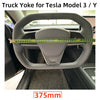 New Cybertruck Yoke Steering wheel Nappa leather heated hexagon yoke handle For Tesla Model Y Model 3 2019-2023