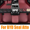 Car Special Floor Mat for BYD Seal Atto 4 2022 2023 2024 Foot TPE Liner Storage Pad Custom Waterproof Cover Space Rug Accessorie