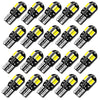 10/20pcs W5W T10 Bombas LED Canbus 5730 8SMD 12V 6000K 194 168 Mapa interior de automóvil LED Luces de estacionamiento Luculación de señal de estacionamiento Auto Lámpara