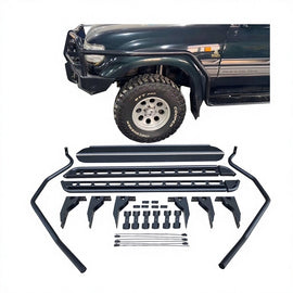 Side Steps Pedal Type Roll Steel for Land Cruiser 75/79 LC79 Pickup 4x4 100% Fitment