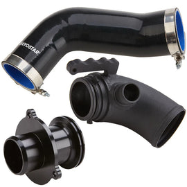 Silicone Turbo Air Intake Hose Pipe + Turbo Inlet Elbow + Turbo Muffler Delete for Volkswagen Audi Golf VII 2.0 GTI 2016