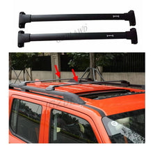 Load image into Gallery viewer, Stainless Steel Roof Rack Cross Bars for Triton 2015-2021 Double Cab with Install Screws &amp; Hardware Kits Raised Roof Sid