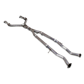 Stainless Steel Y Pipe Exhaust Midpipe Kit Bolt on Fit Infiniti Q50 2016-2023 3.0L V6 Twin Turbo