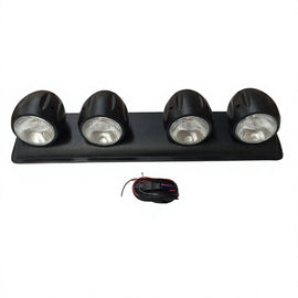 Super Bright 4 Pod LED Off-Road Light Bar Kit  New Universal Light LED Fog-Proof H3 Bulb Top Lamp for 4WD Car Kits