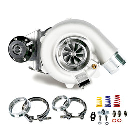 EM-002 TBO Turbo G25-585 Forward Dual V-Band Internal Wastegate 0.72AR 350-585HP
