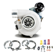 Load image into Gallery viewer, EM-001 TBO Turbo G25-585 Reverse Dual V-Band Internal Wastegate 0.72AR 350-585HP