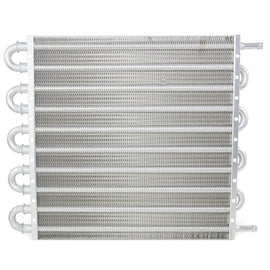 Universal 10-Row 15.5''x12.5''x0.75''  Aluminum Transmission Oil Cooler Manual Radiator Converter Kit