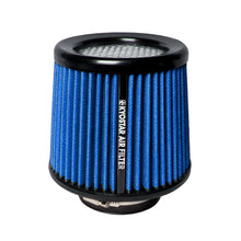 Load image into Gallery viewer, Universal 3" 76mm High Flow Inlet Blue Cone Replacement Dry Cold Air Intake Filters