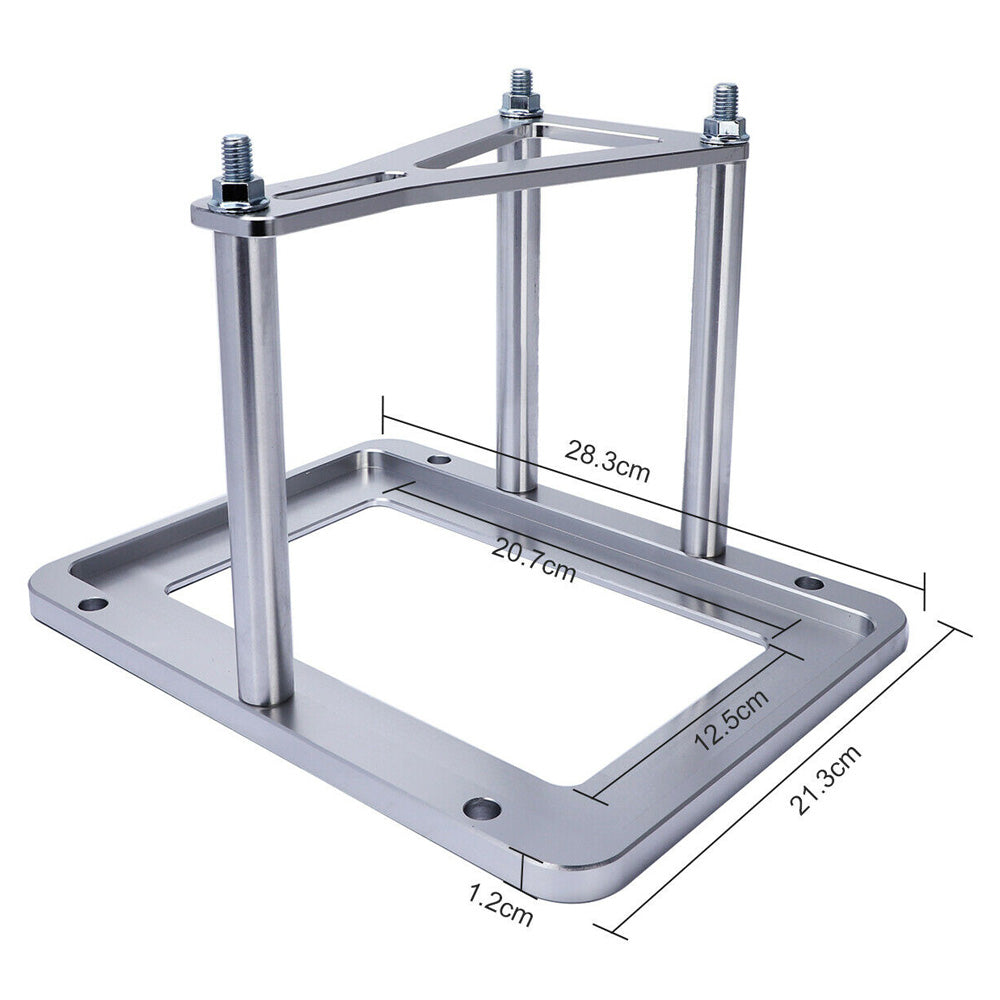 Universal Billet Battery Tray Hold Down Relocation Box Aluminum Holder Trunk Battery Hold Down