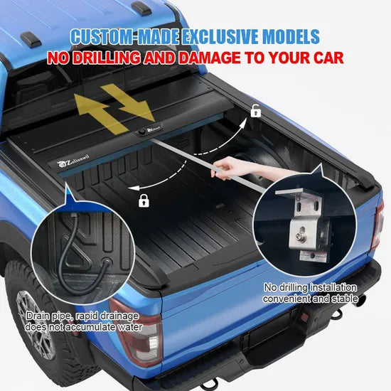 BYD Shark 6 Retractable Aluminum Roller Tonneau (manual)