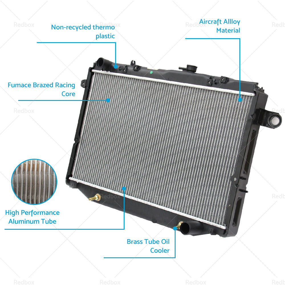 Radiator Suitable For Toyota Landcruiser 100S HZJ105R FZJ105R HDJ100R 98-07AT MT-4