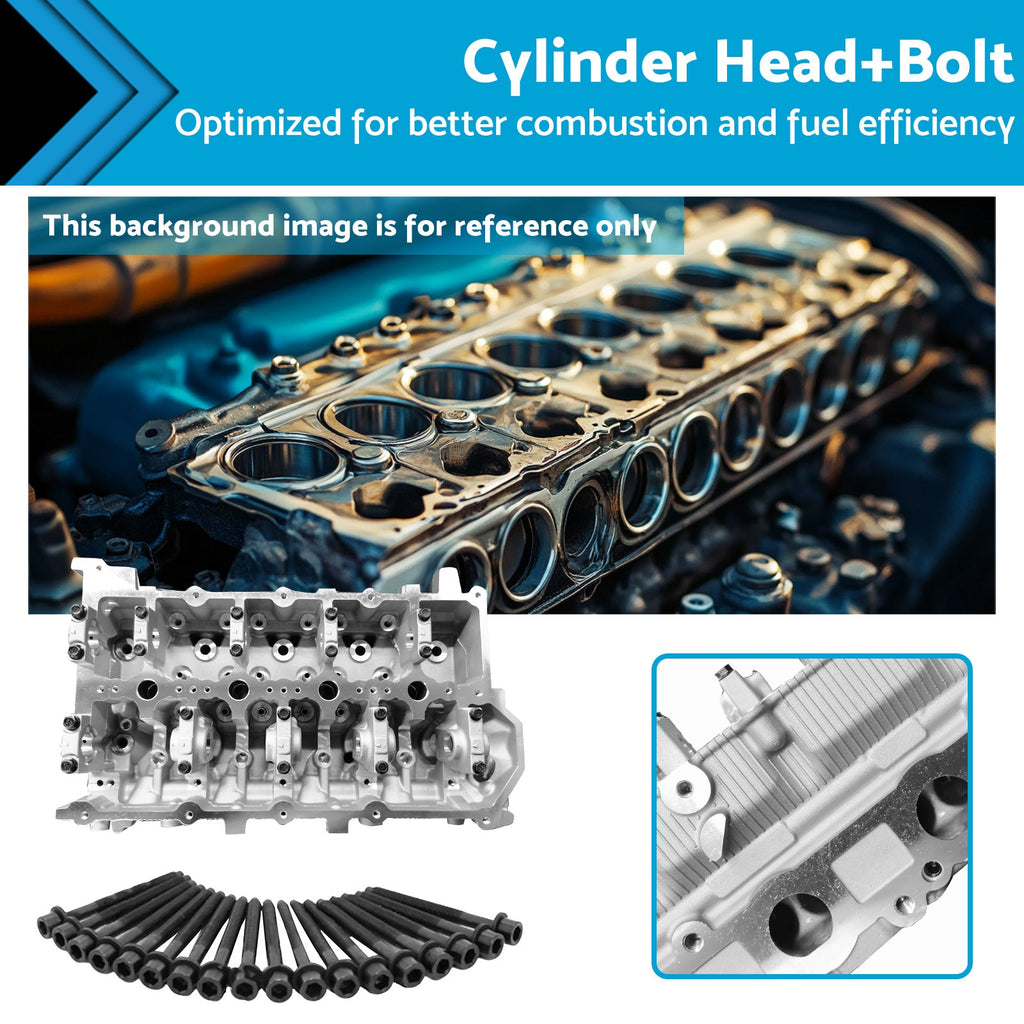 Cylinder Head+Bolt Suitable For Mitsubishi Triton Pajero Sport 4N15 2.4L Diesel-1