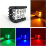 3.75'' side shooter led pod lights ditch light for trucks, trailers, jeep, atv, utv, 4x4, emergency vehicles (2 pack)