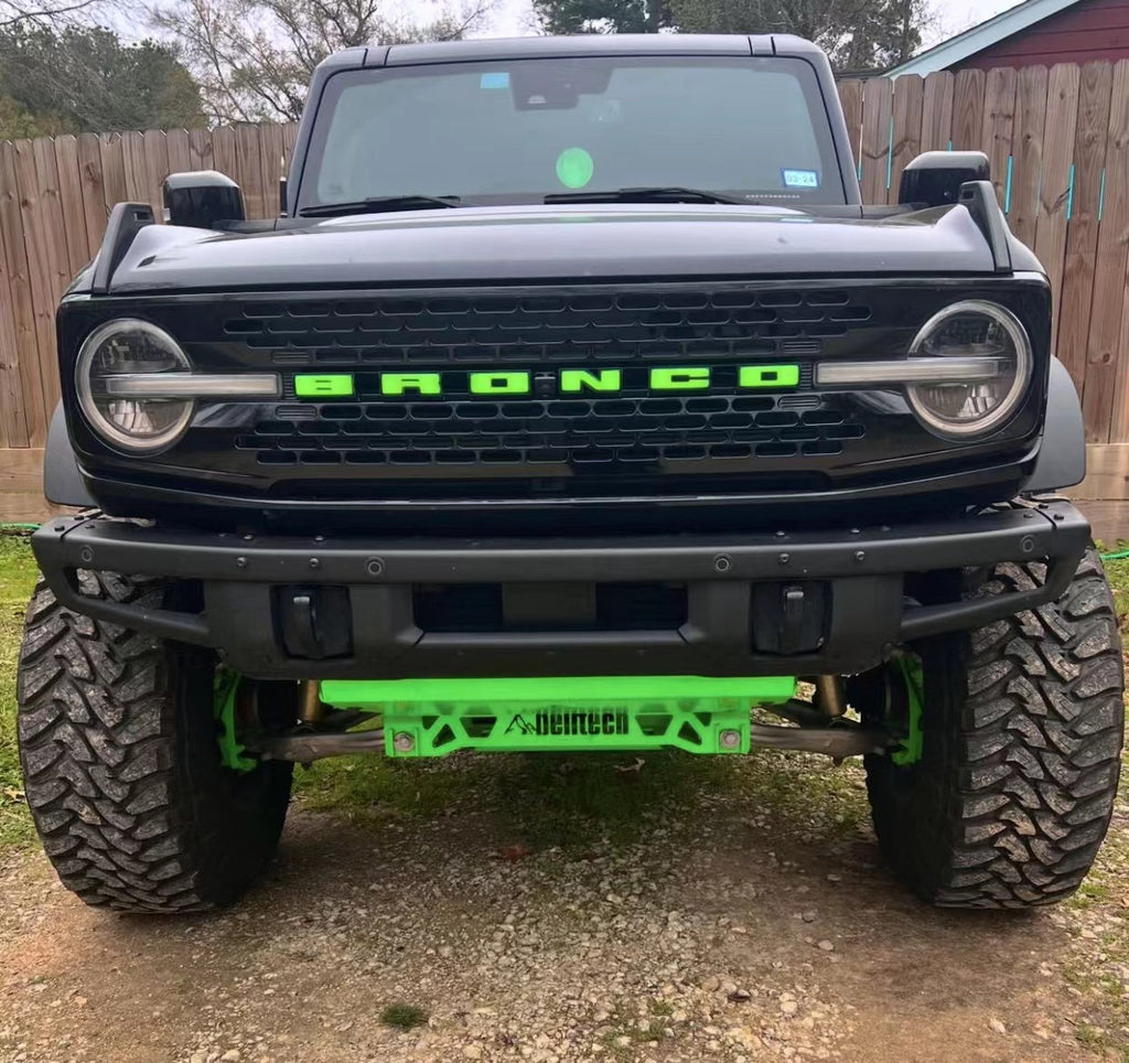 Ford bronco logo light 2020+ front led ford bronco emblem light-2