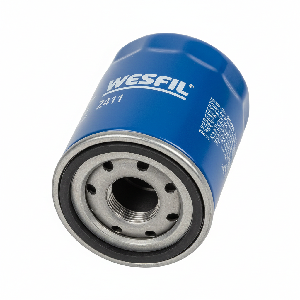 Wesfil Z411 oil filter close-up detail