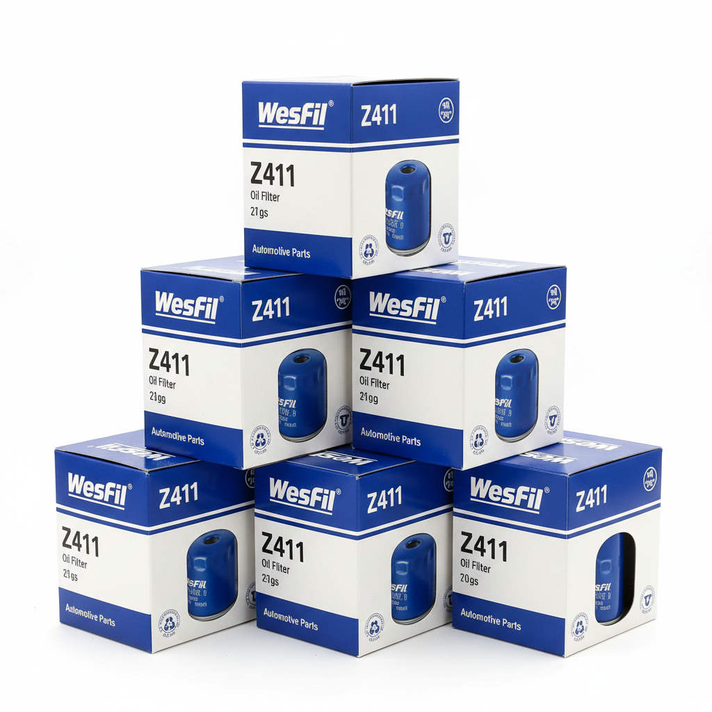 Wesfil Z411 oil filter packaging