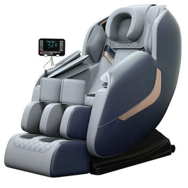 2025 AI voice control zero gravity massage chair with 8D full-body massage. Color Grey