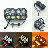 3-Inch 80W Four-Leaf Clover Spotlight – Dual Color LED Off Road Lights