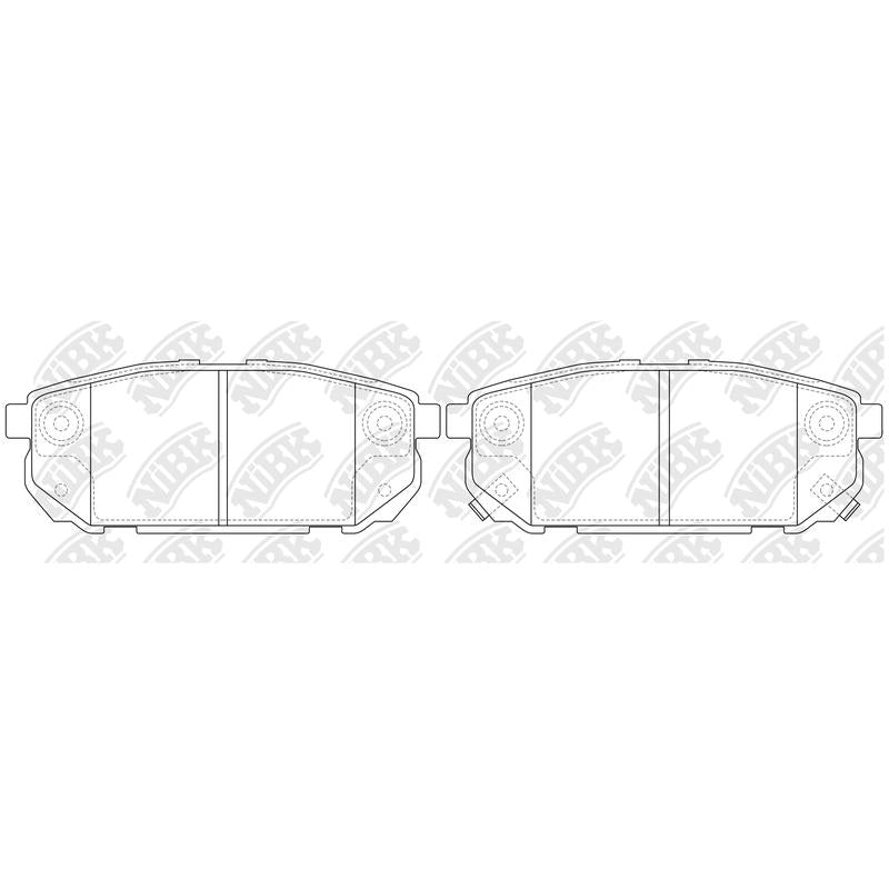 Rear Brake Pads For Kia - TECHSTOP DB1816 PN0798