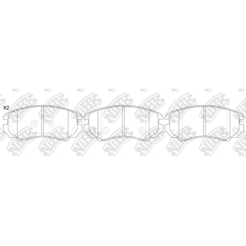BREMTEC BT575 PN0377 Front Pads For Hyundai Kia