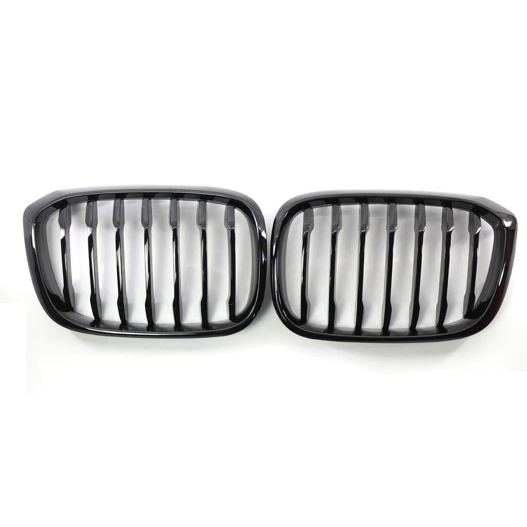 Gloss Black Front Bumper Kidney Grill Grille For BMW X3 G01 X4 G02 2018-2021 ST