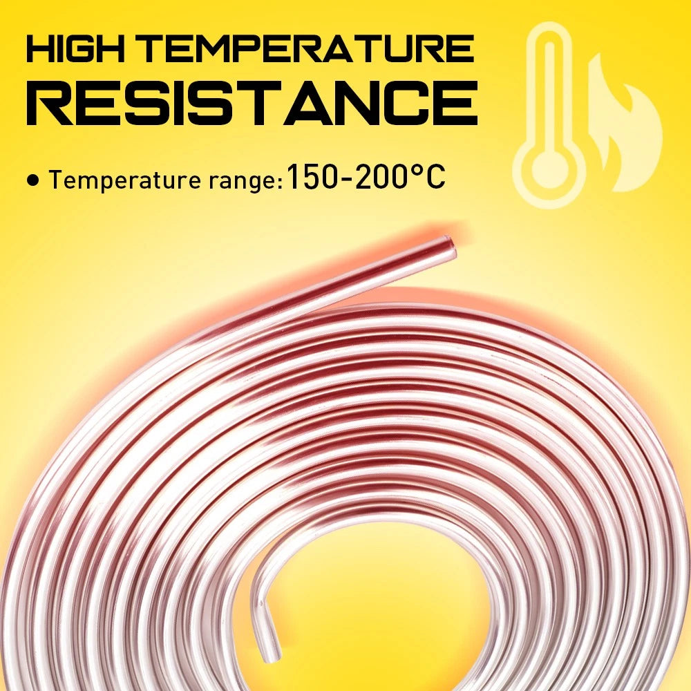 3/8"OD Steel Brake Fuel Pipe Bundy Tube 20Ft Zinc Coated Coil Transmission Line