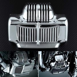 Chrome Oil Cooler Cover For Harley Touring Electra Street Glide Road King 11-15