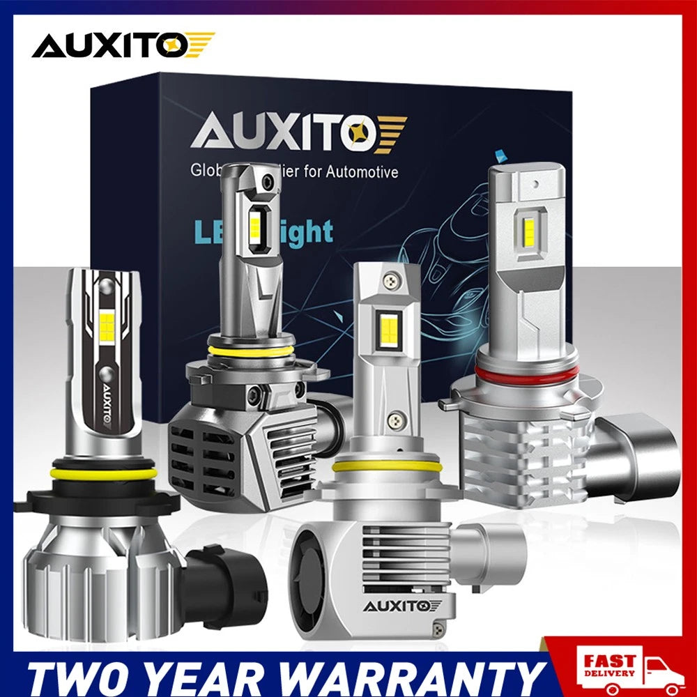 AUXITO HB3 9005 LED headlight bulbs pair, 120W 22000LM 6500K cool white