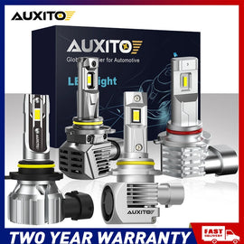 AUXITO 2x HB3 9005 LED Headlight Bulbs Hi Low Beam 120W 22000LM 6500K White A