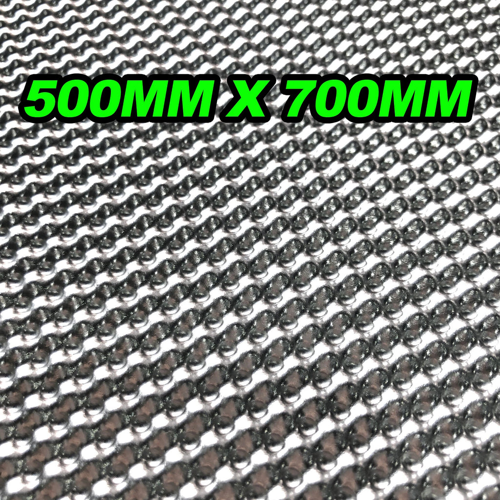 NEW 500mm X 700mm Car EXHAUST HEAT SHIELD Embossed Aluminium DIY Fold Form AU OZ