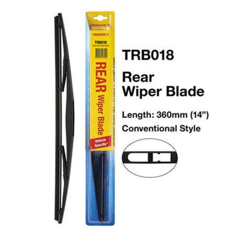 Tridon TRB018 Rear Wiper Blade 360mm Conventional Style
