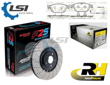 Load image into Gallery viewer, Front Cross Drilled Discs + Brake Pads + Sensor for Audi SQ5 8R 14-17 380mm