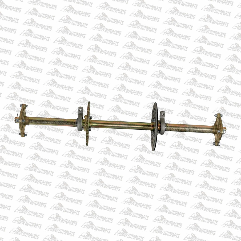 Fits DIY Go Kart ATV Drift Trike Rear Axle Kit Brake Rotor Sprocket Hub 810mm