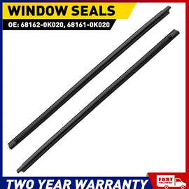 2pcs Window Seal Weather Strips For Toyota Hilux 2005-2015 2 Doors Single Cab