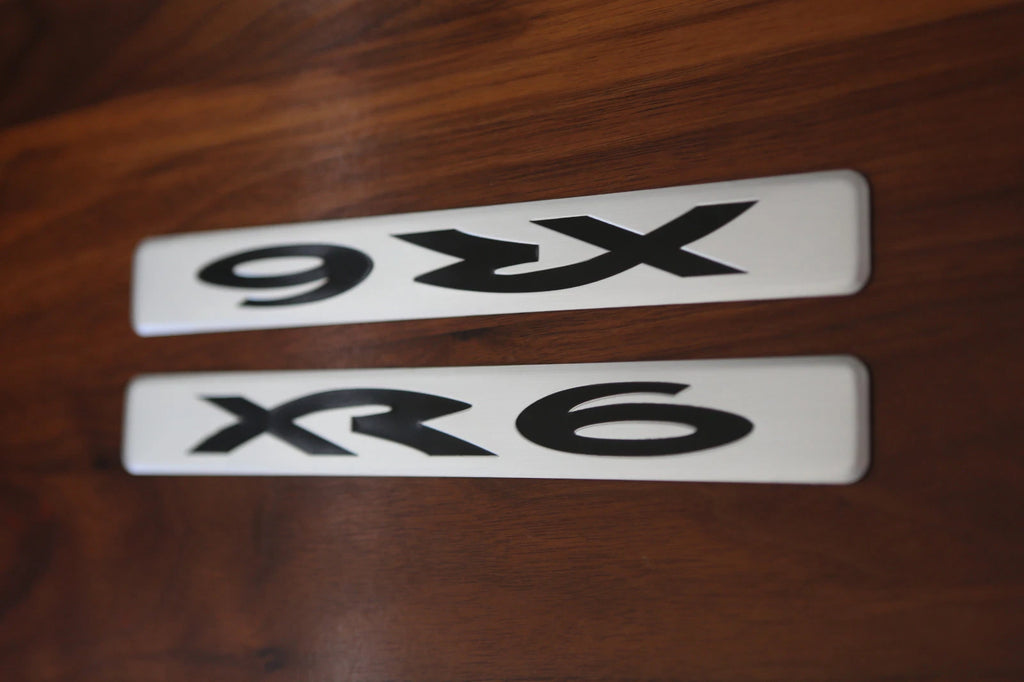 PAIR OF ALLOYS FRONT SCUFF PLATE SUIT XR6 BA BF SERIES FORD FALCON SEDAN UTE