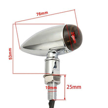 Load image into Gallery viewer, Chrome Motorcycle Bullet Turn Signal Blinker Indicator Light For Harley Chopper