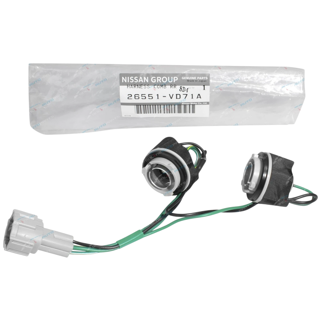 Genuine Rear Tail Light Wire Loom + Socket for Nissan Patrol GU Y61 Wagon