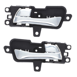 2pc FRONT REAR LH & RH Inner Door Handle Chrome for Hyundai Sonata i45 10-14